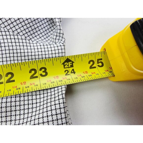 Brooks Brothers Regent Fit Size 16.5 2/3 Mens Non Iron White Black Check Shirt - Picture 2 of 10